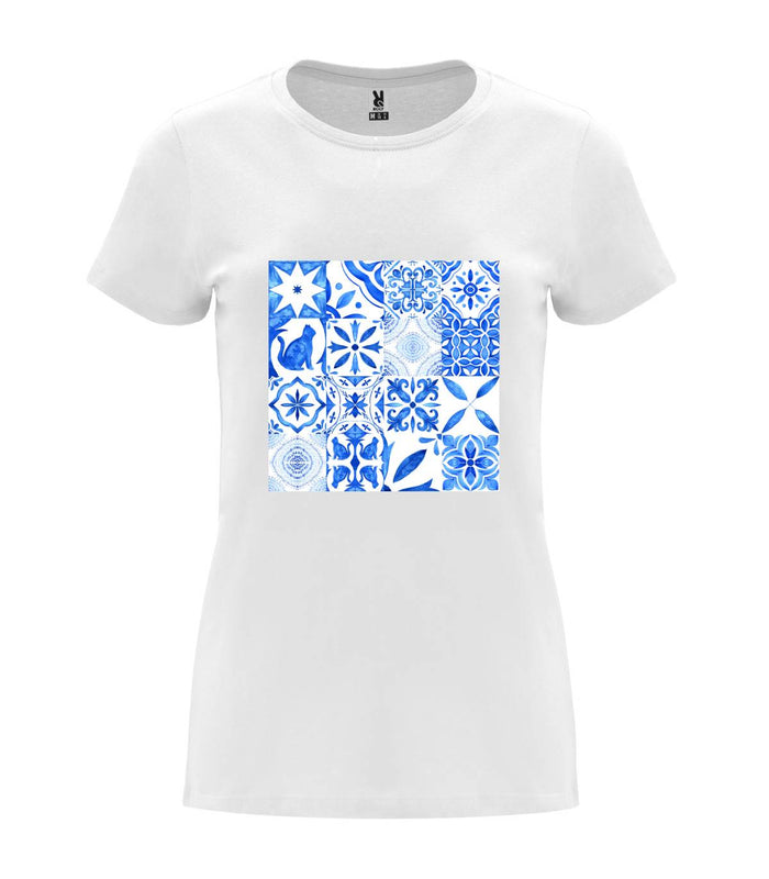 T-shirt feminina Azulejo