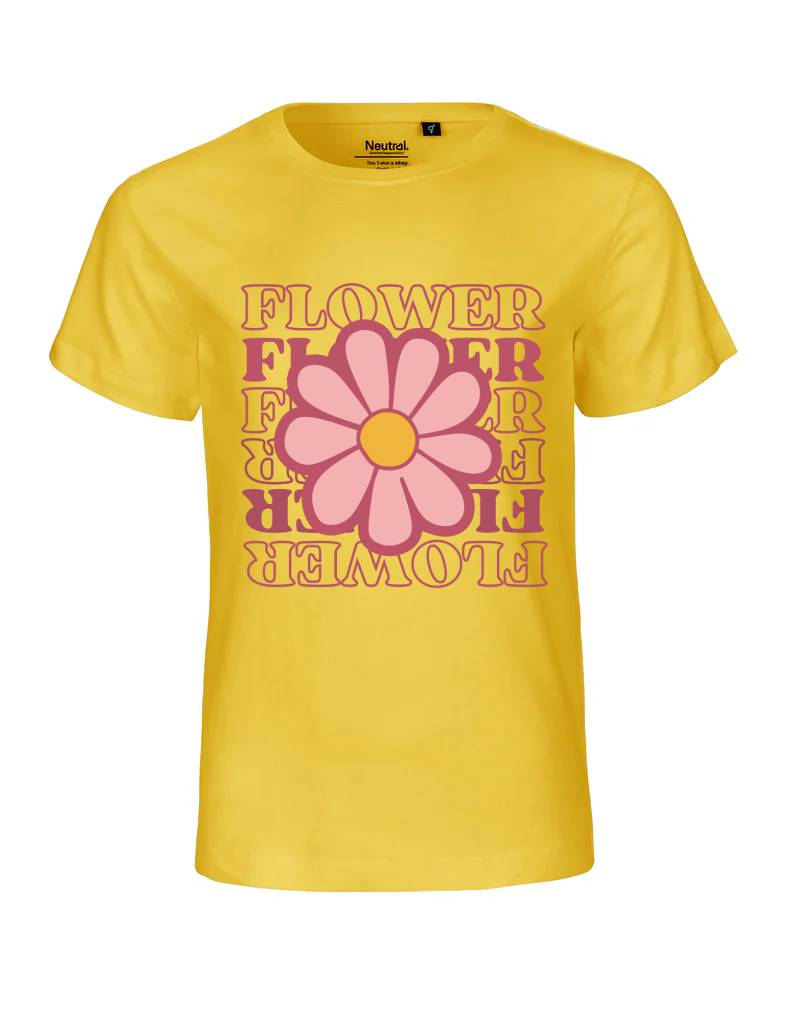 T-shirt infantil Flower