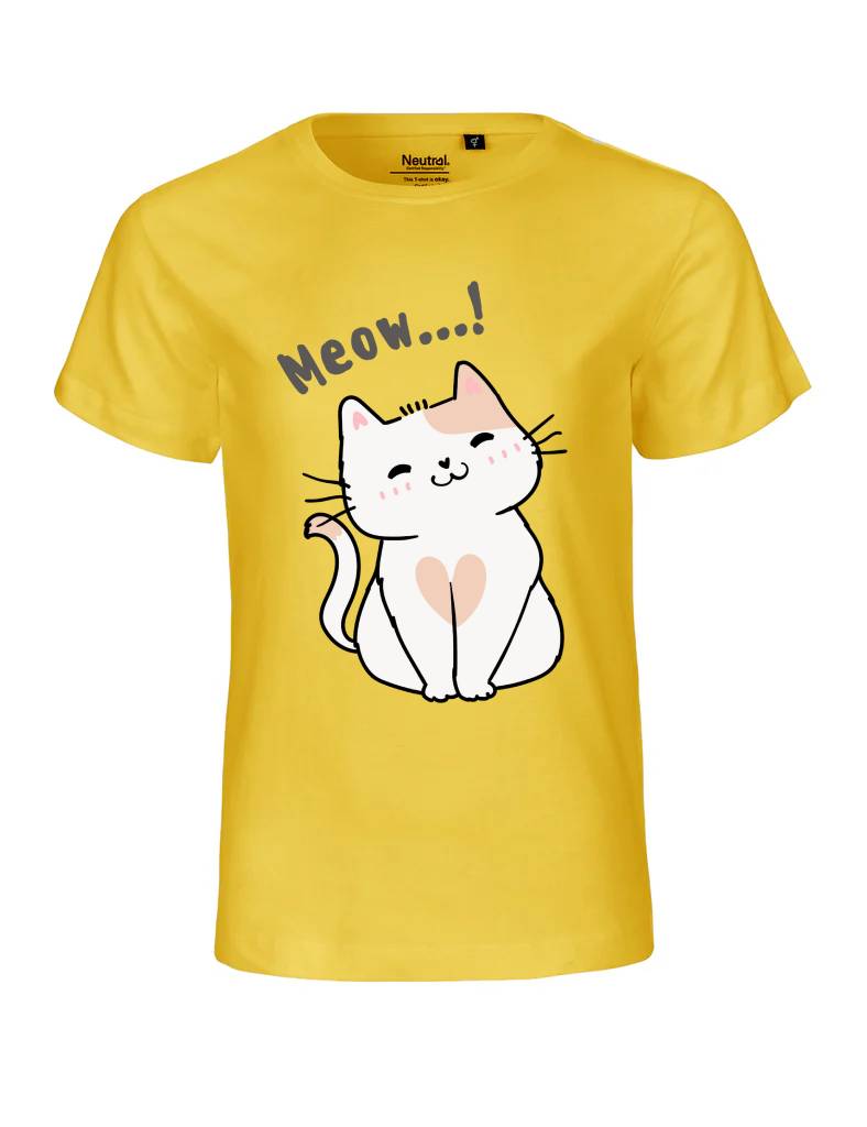 T-shirt infantil Meow