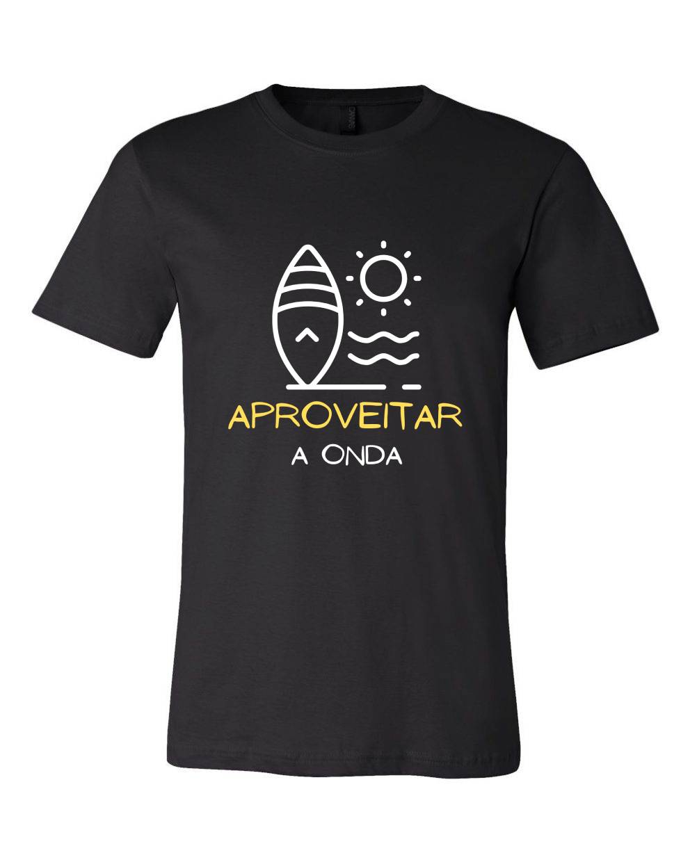 T-shirt para homem Aproveitar a Onda