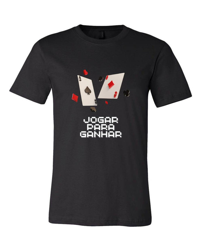 T-shirt para homem Jogar Para Ganhar