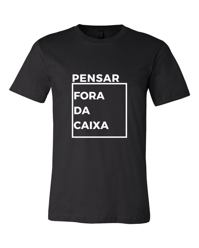 T-shirt para homem Pensar Fora Da Caixa