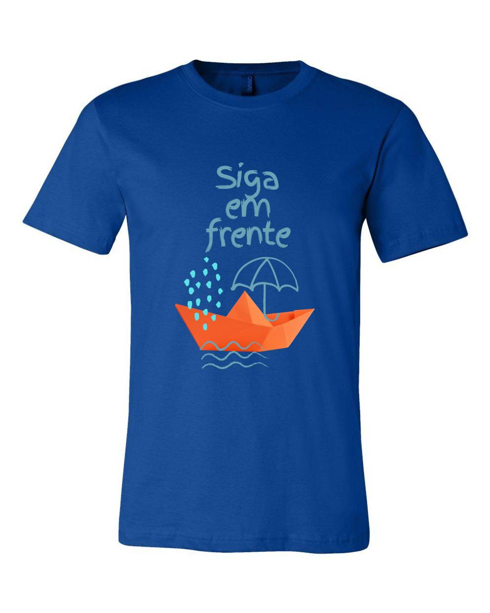 T-shirt para homem Siga Em Frente