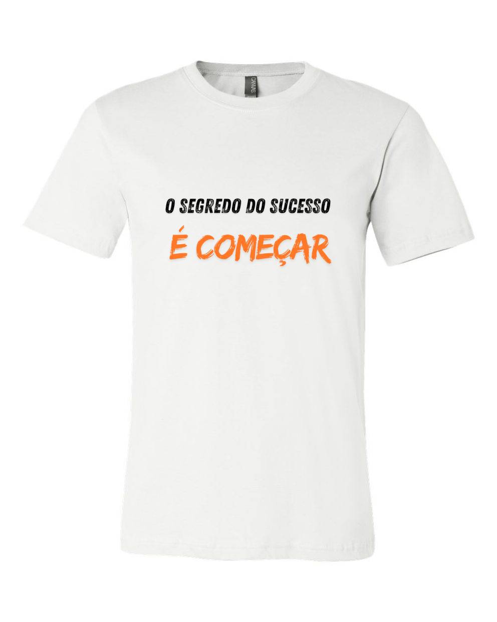 T-shirt para homem O Segredo Do Sucesso É Começar