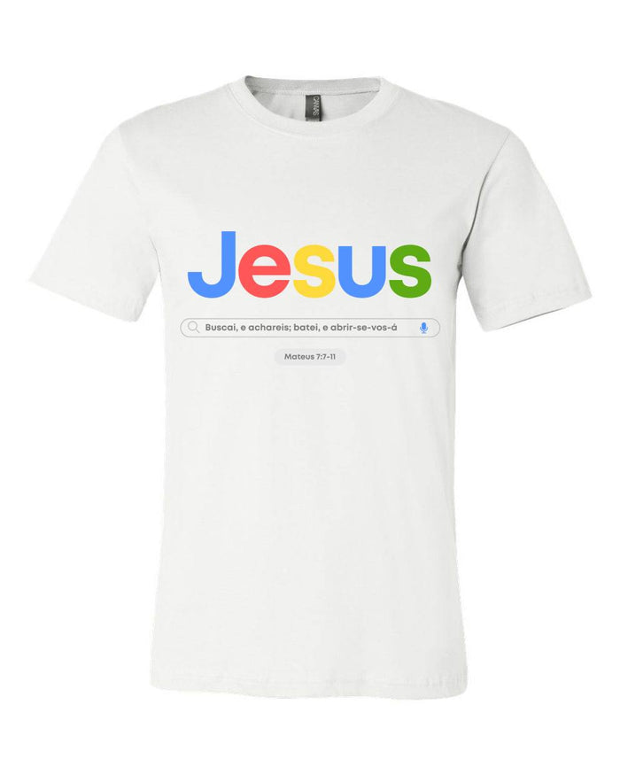 T-shirt para homem Jesus Google