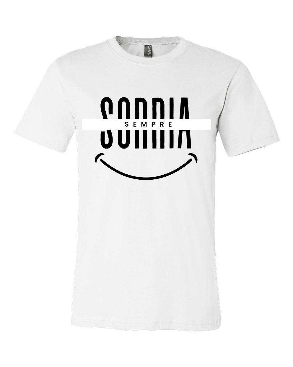 T-shirt para homem Sorria Sempre