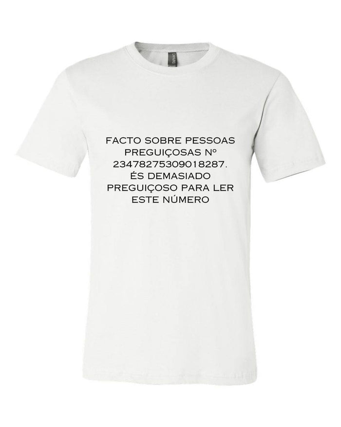 T-shirt para homem Pessoas Preguiçosas