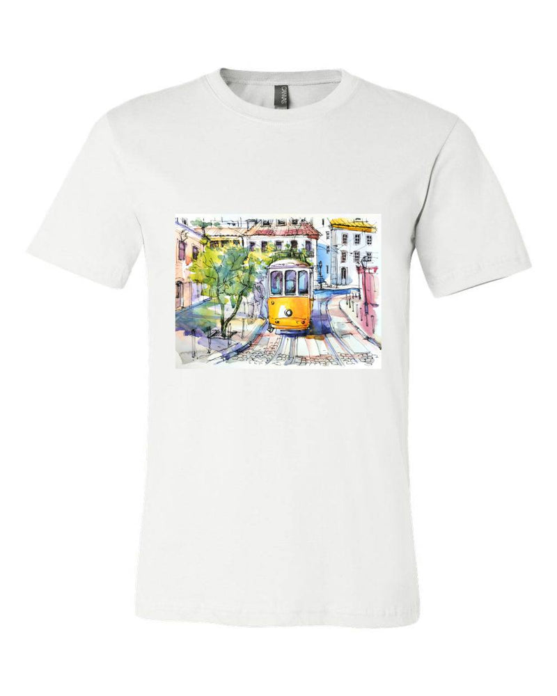 T-shirt para homem Pintura de Lisboa