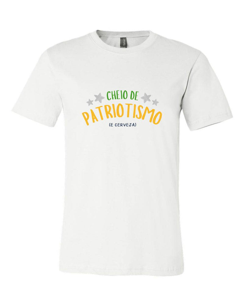 T-shirt para homem Cheio De Patriotismo E Cerveja