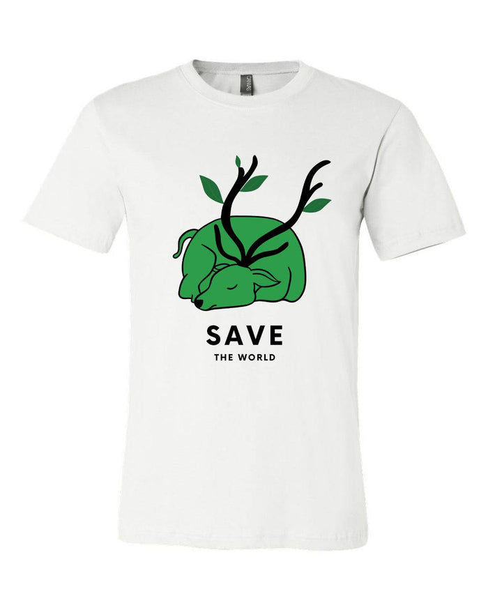 T-shirt para homem Save the World