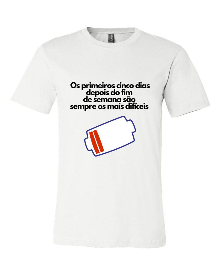 T-shirt para homem Semana