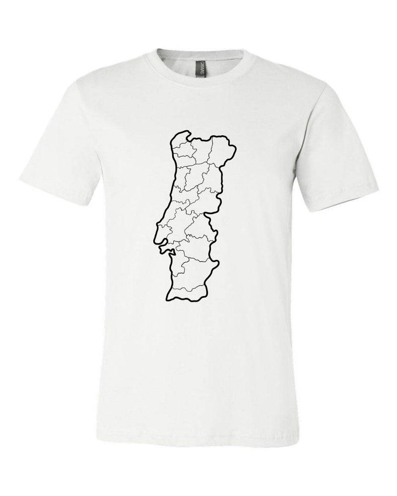 T-shirt para homem Mapa de Portugal