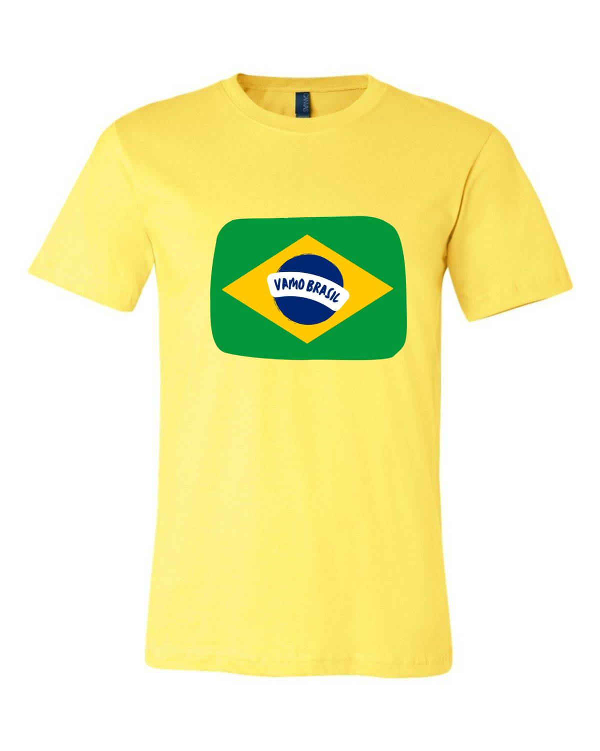 T-shirt para homem Vamo Brasil