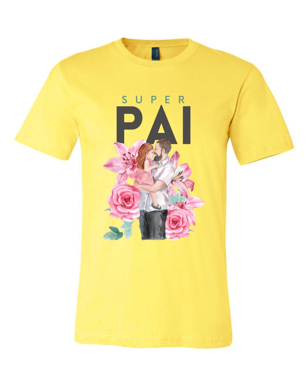 T-shirt para homem Super Pai