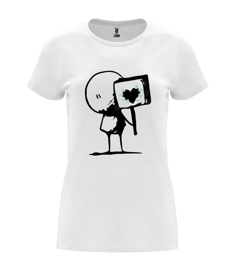 T-shirt feminina Coração de Amor