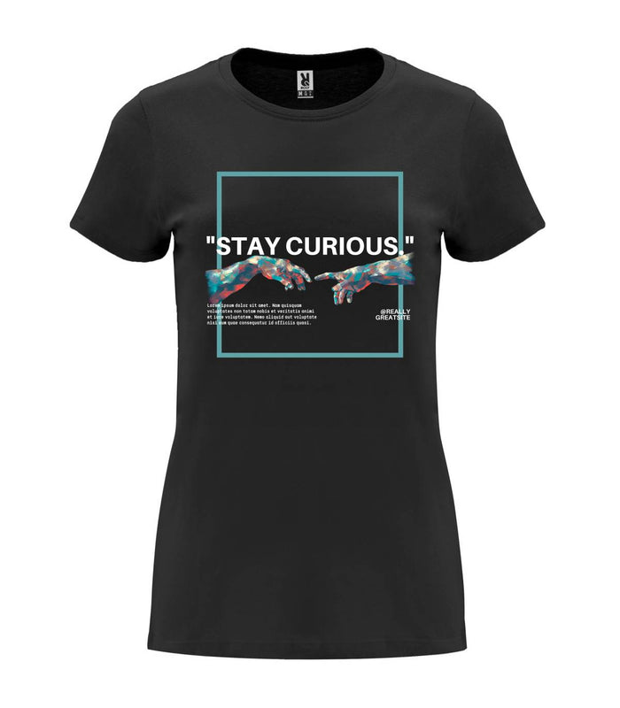 T-shirt feminina Stay Curious