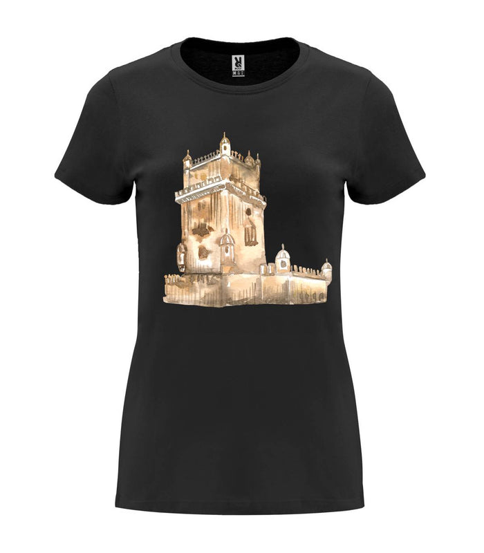 T-shirt feminina Torre de Belém