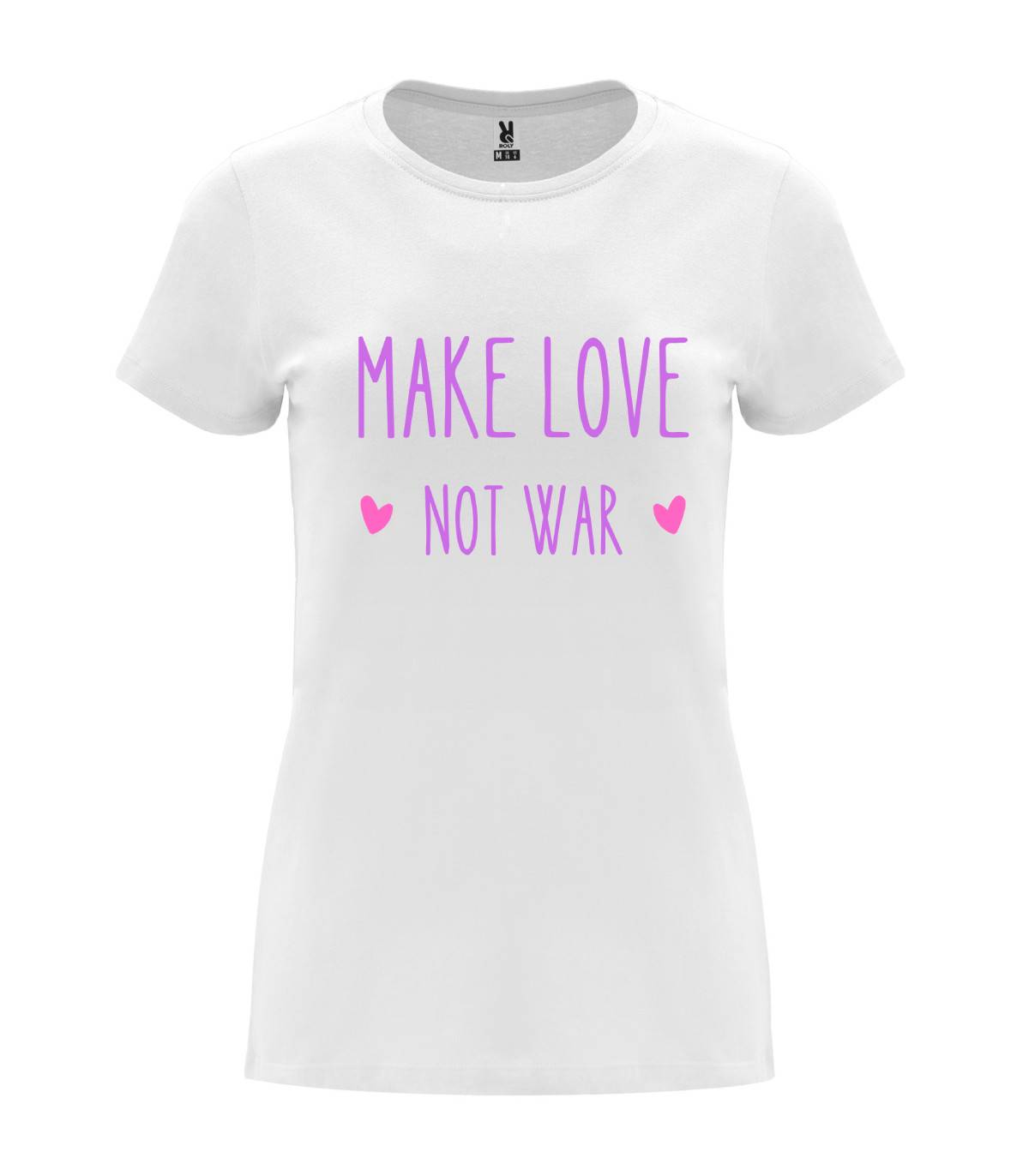 T-shirt feminina Make Love Not War