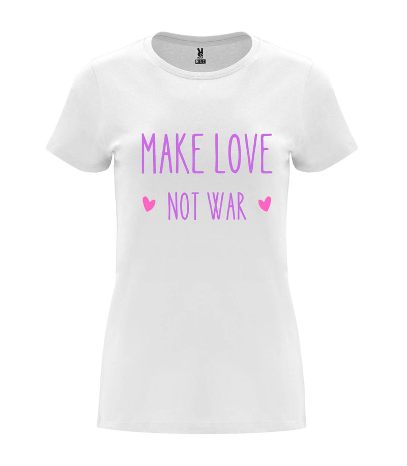 T-shirt feminina Make Love Not War