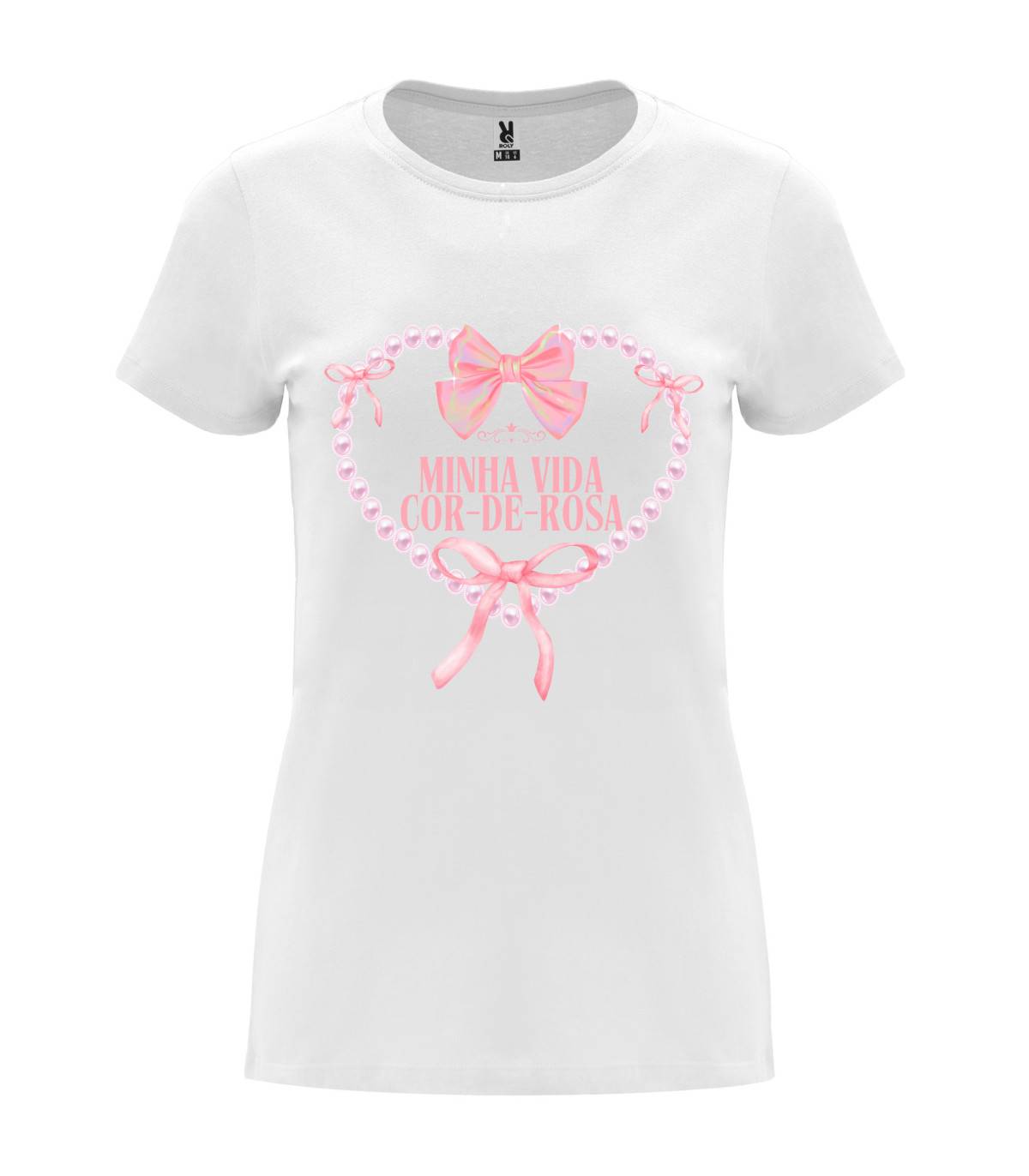 T-shirt feminina Minha Vida Cor-de-Rosa