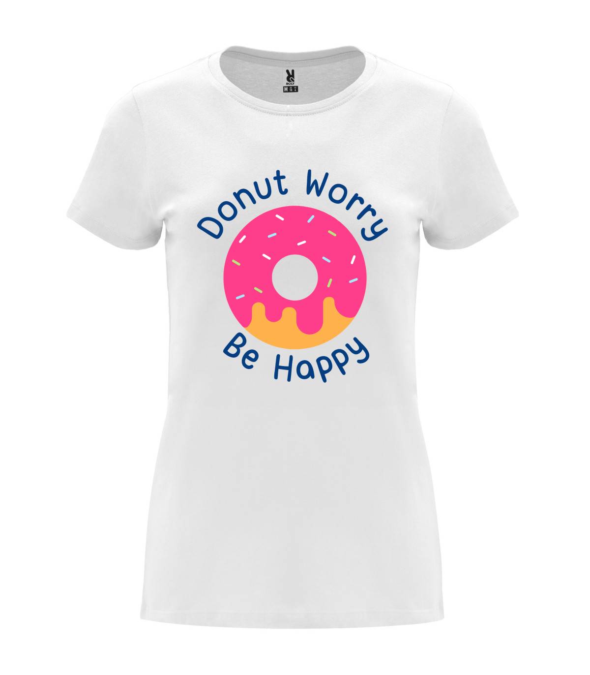 T-shirt feminina Donut Worry Be Happy