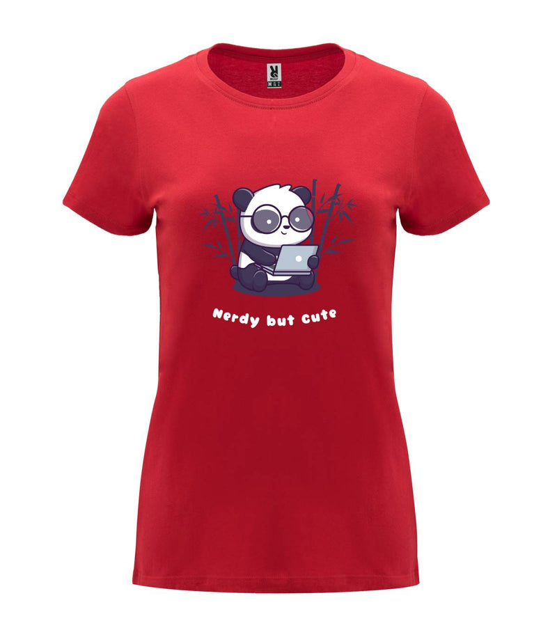 T-shirt feminina Nerdy But Cute