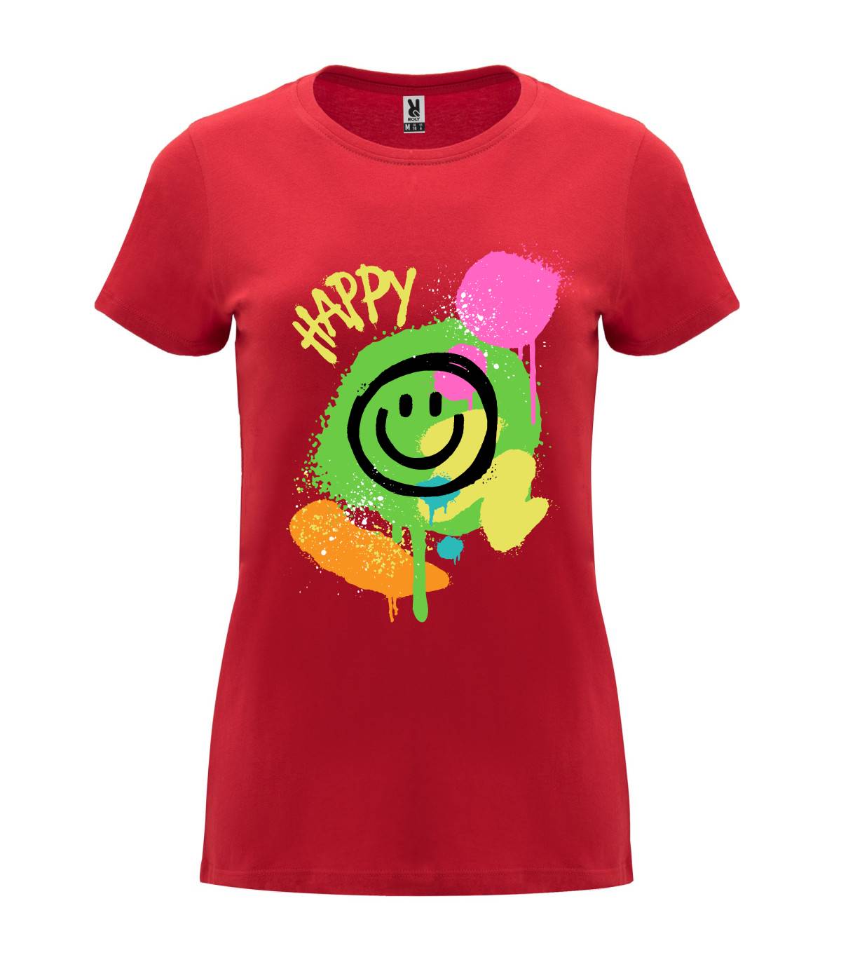 T-shirt feminina Happy