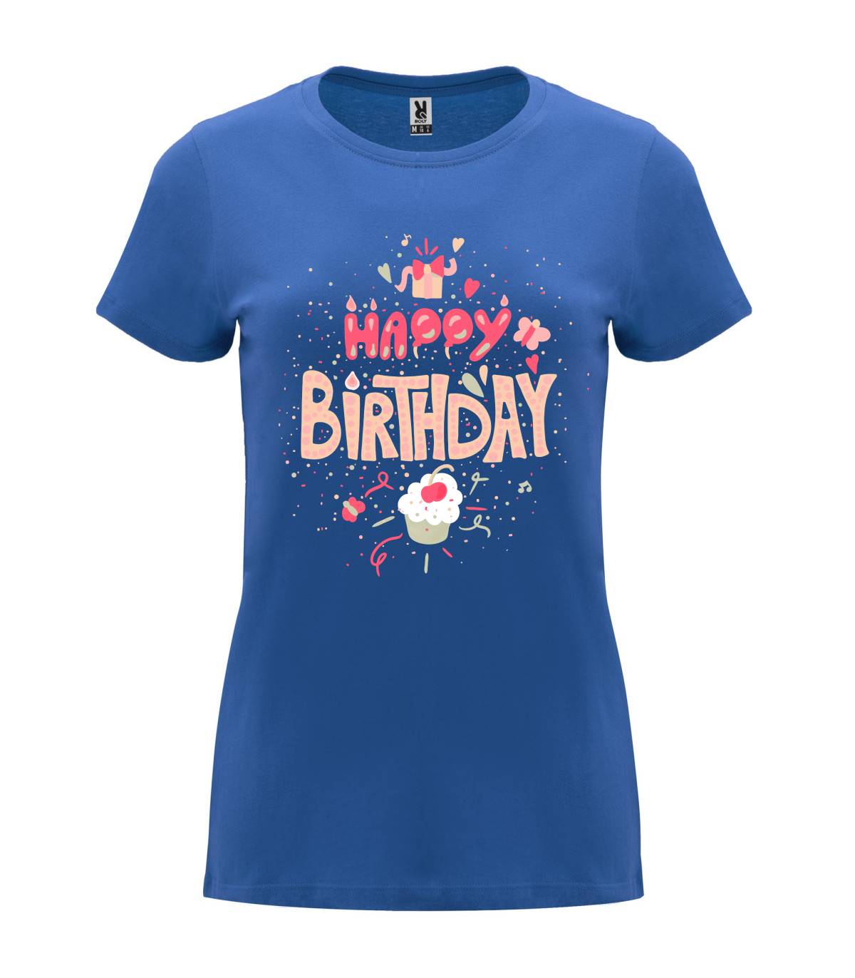 T-shirt feminina Happy Birthday