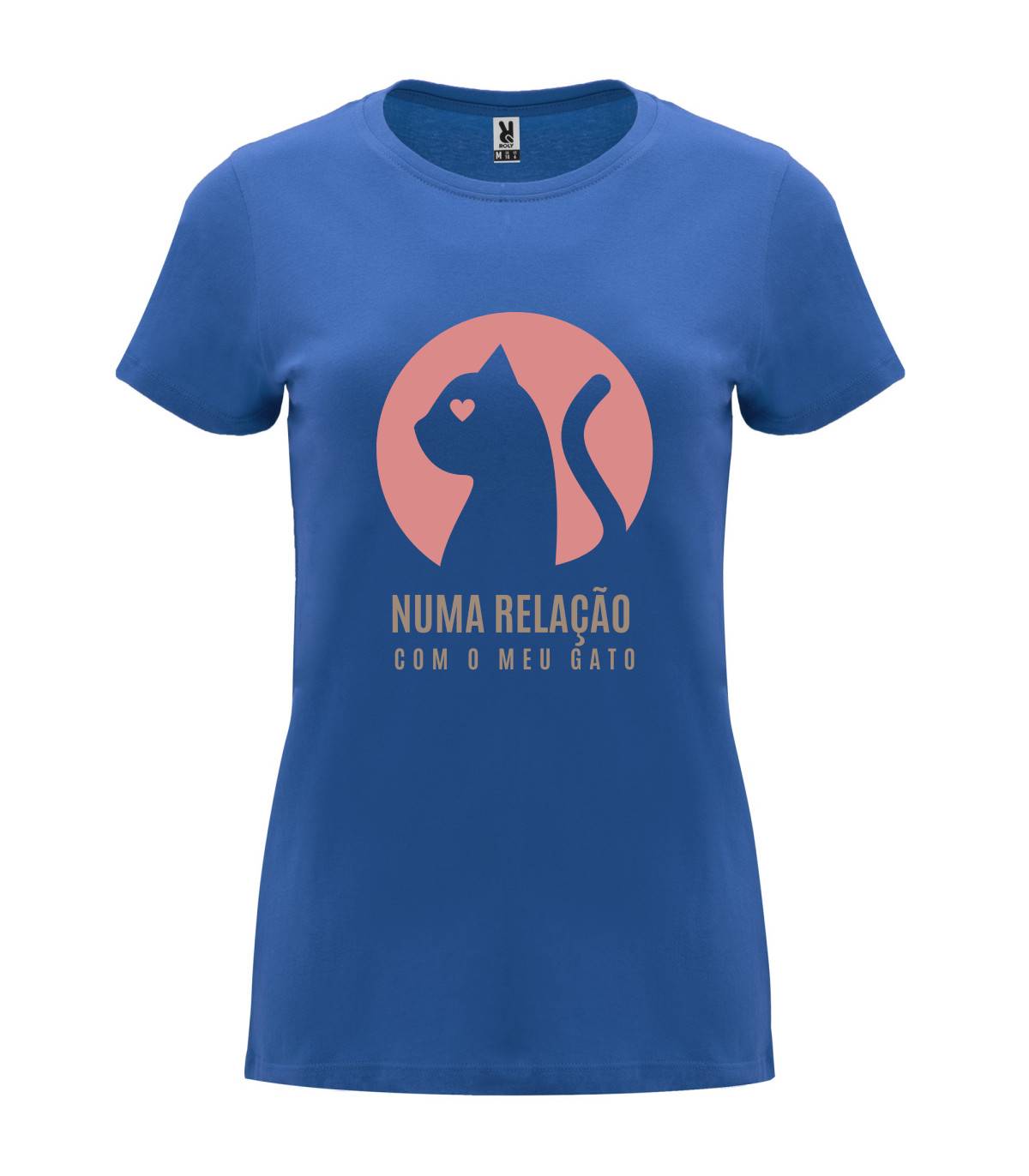 T-shirt feminina Numa Relação Com O Meu Gato