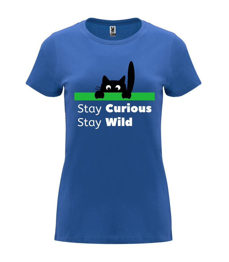 T-shirt feminina Stay Curious, Stay Wild