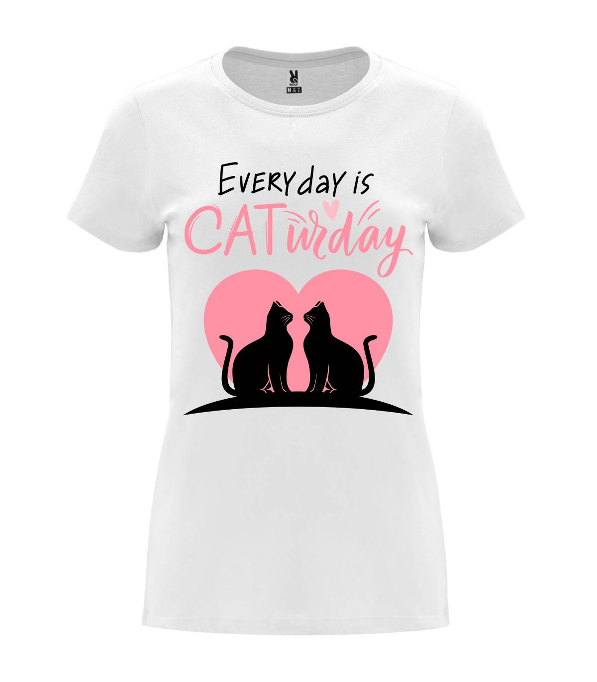 T-shirt feminina Every Day is Caturday