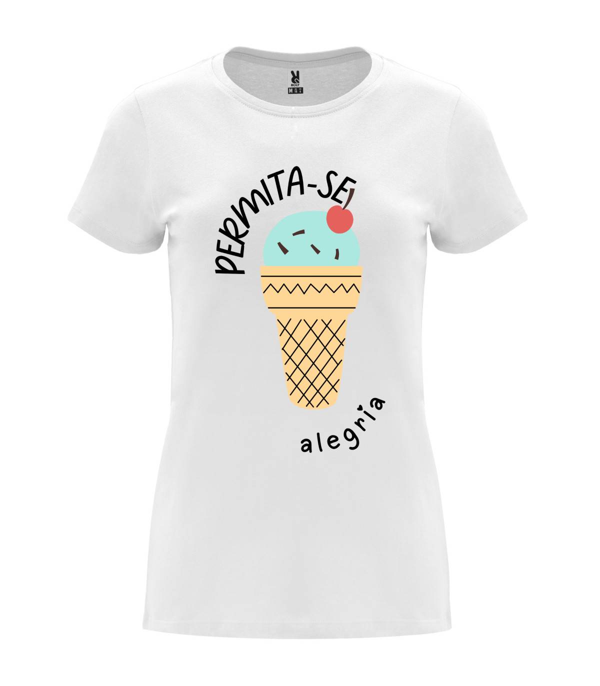 T-shirt feminina Permita-se Alegria