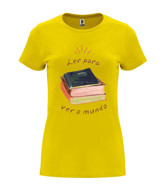 T-shirt feminina Ler Para Ver o Mundo