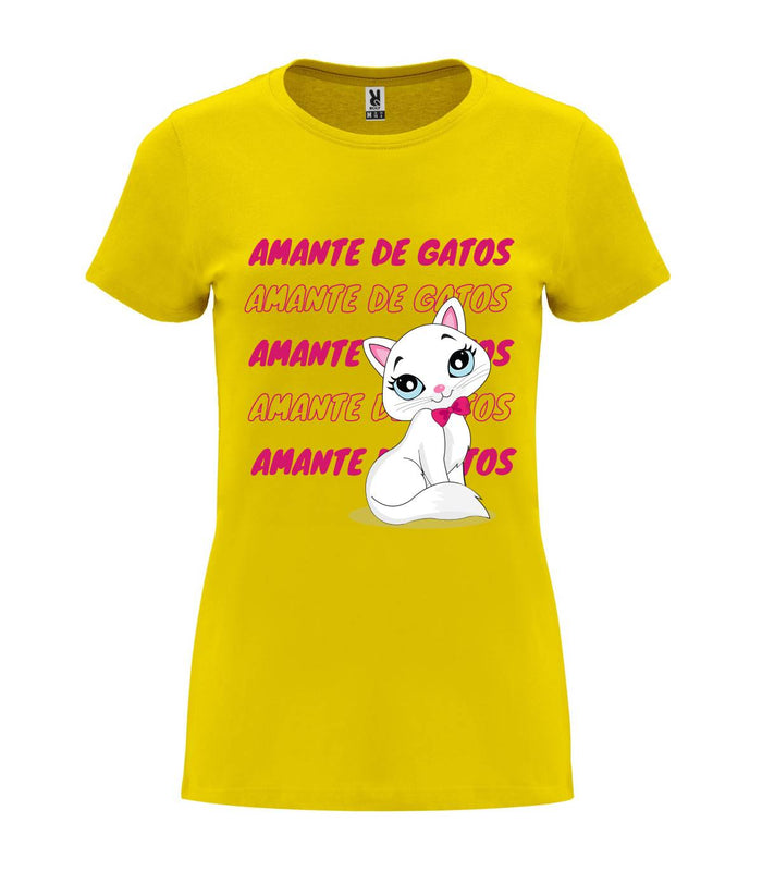 T-shirt feminina Amante de Gatos