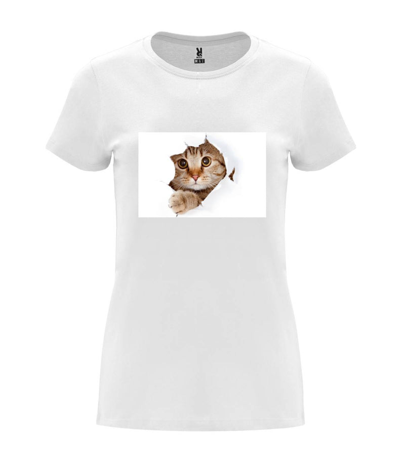 T-shirt feminina Gato