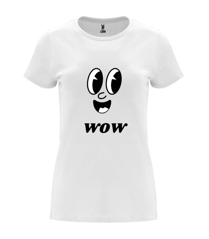 T-shirt feminina Wow