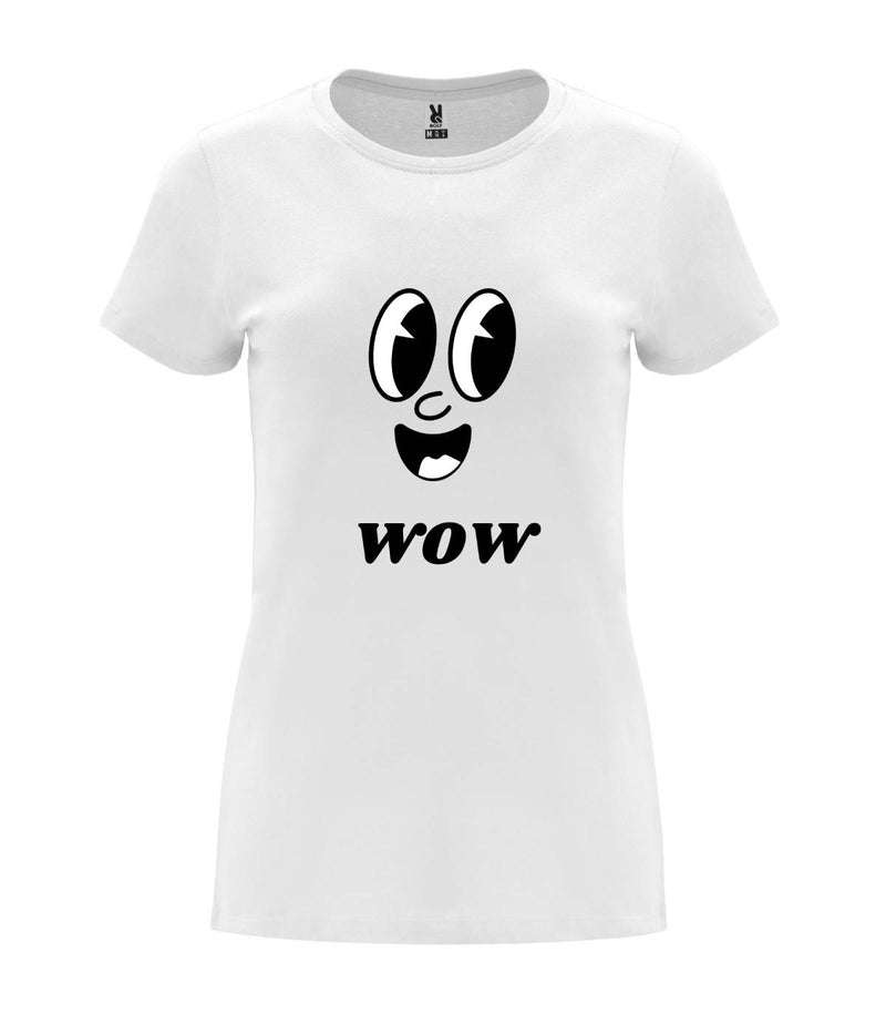 T-shirt feminina Wow